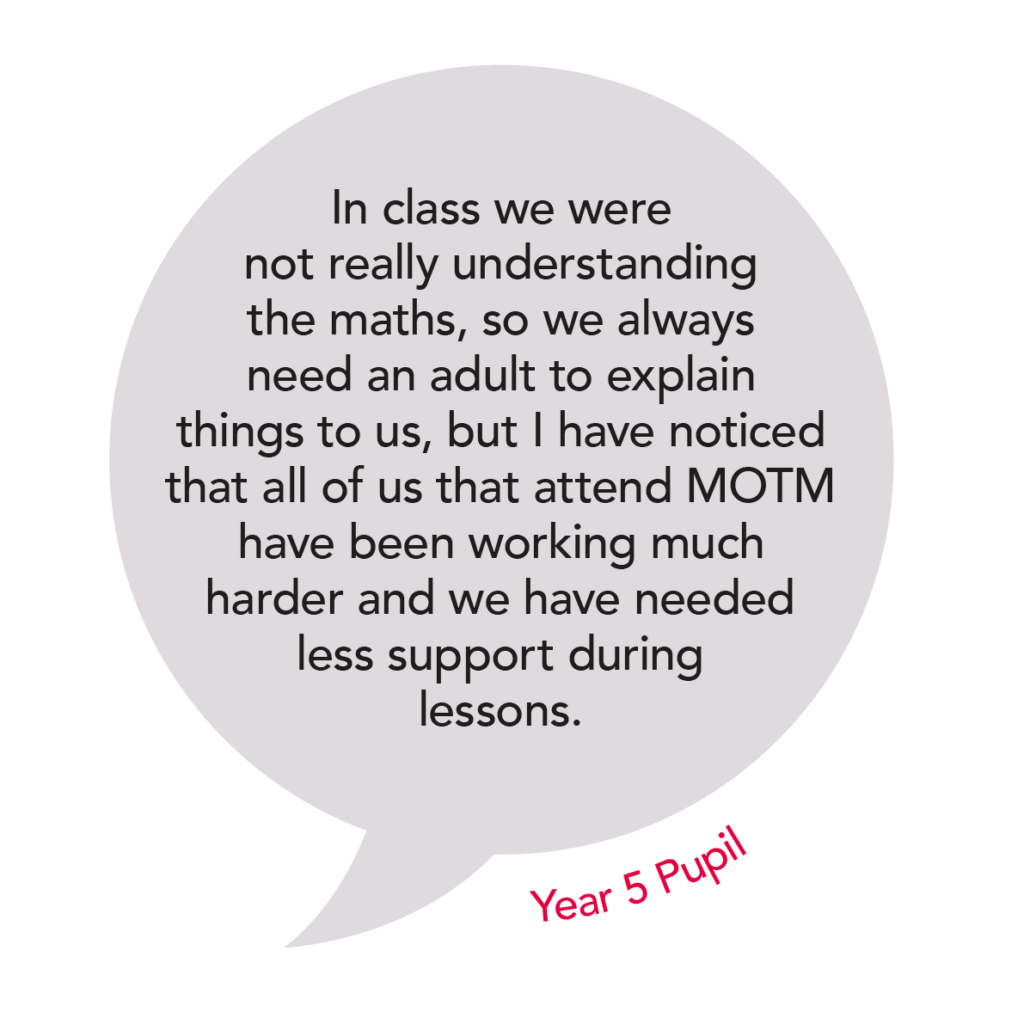 Testimonial from a year five pupil