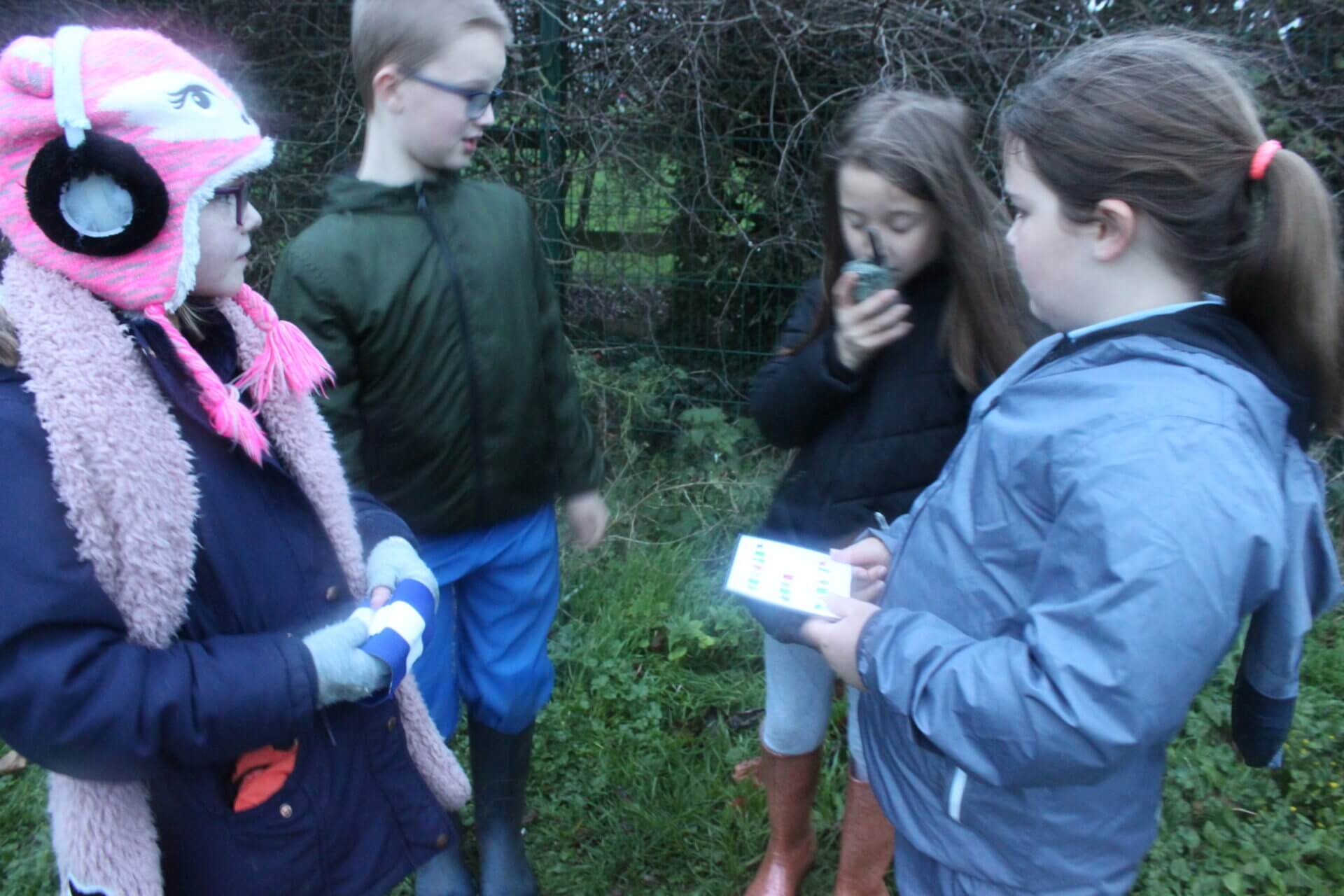 Children doing outside activities