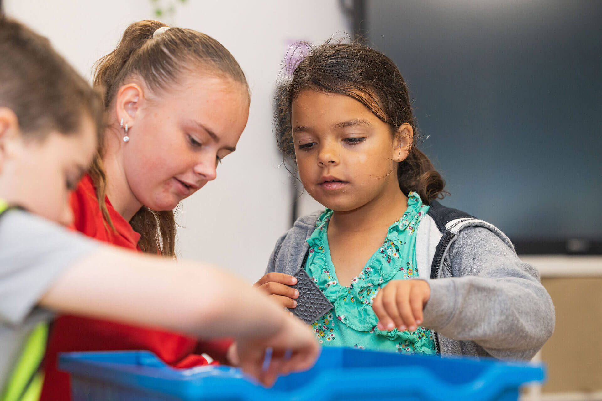 Children enjoying lego activity - Wraparound Care In Northamptonshire